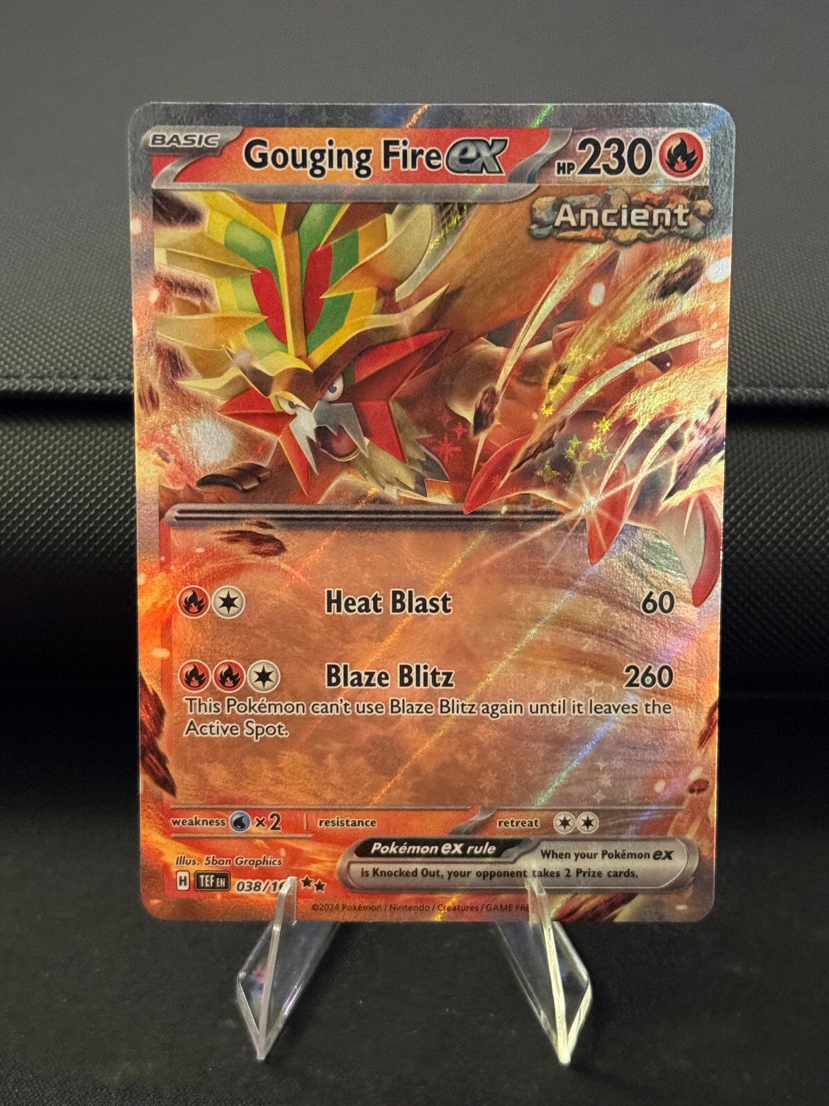 Gouging Fire EX Temporal Forces 38/162 NM Pokemon Temporal Forces