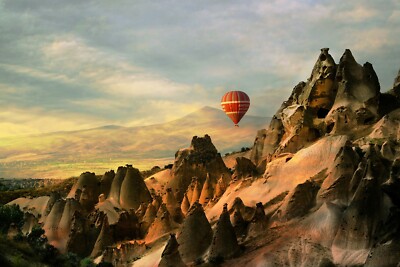 Fototapete VLIES-GLOBO SPRAY BERG-(6827S)-Nach Mass-Wand-Landschaft Tal Luft XXL