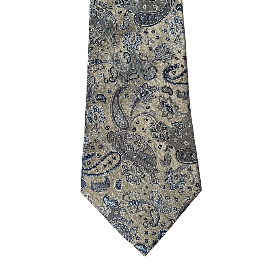 Corbata para hombre GEOFFREY BEENE 100 % seda, patrón cachemir oficina elegante Foto 2 de 4