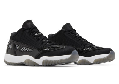 Size 9.5 - Air Jordan 11 Retro IE Low Black White for sale online