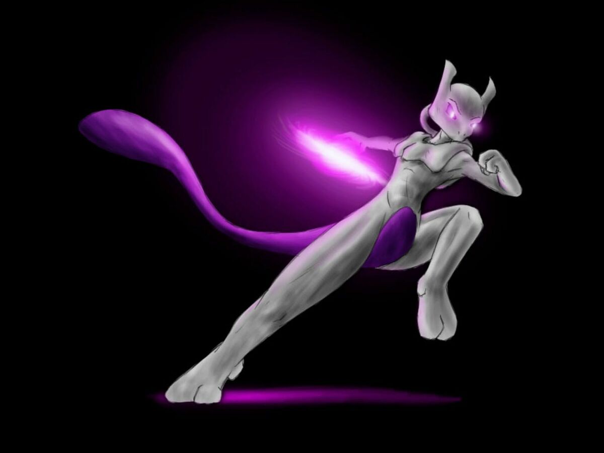 Ball Mewtwo Legendary Pokemon Evolution Anime Print Poster Wall Art Picture  A4 +