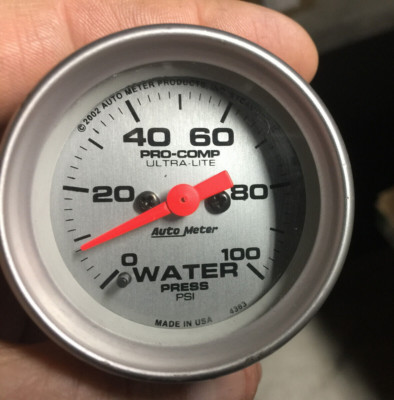 AutoMeter Pro-Comp Ultra-Lite Data Logger Stepper Water Pressure Gauge - 4363-SP