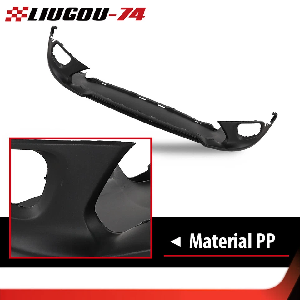 Fit For 2014-2018 Jeep Cherokee Front Lower Bumper Cover w/ Fog Lamp Holes Foto 4 de 4