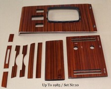 MERCEDES W107 R107 Zebra Wood Interior Set Genuine Zebrano OEM Quality Veneer