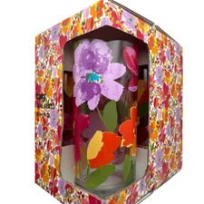 Tag Springtime Floral Cocktail Drinking Glasses 10oz Drink Set of 4 G17969 NIB