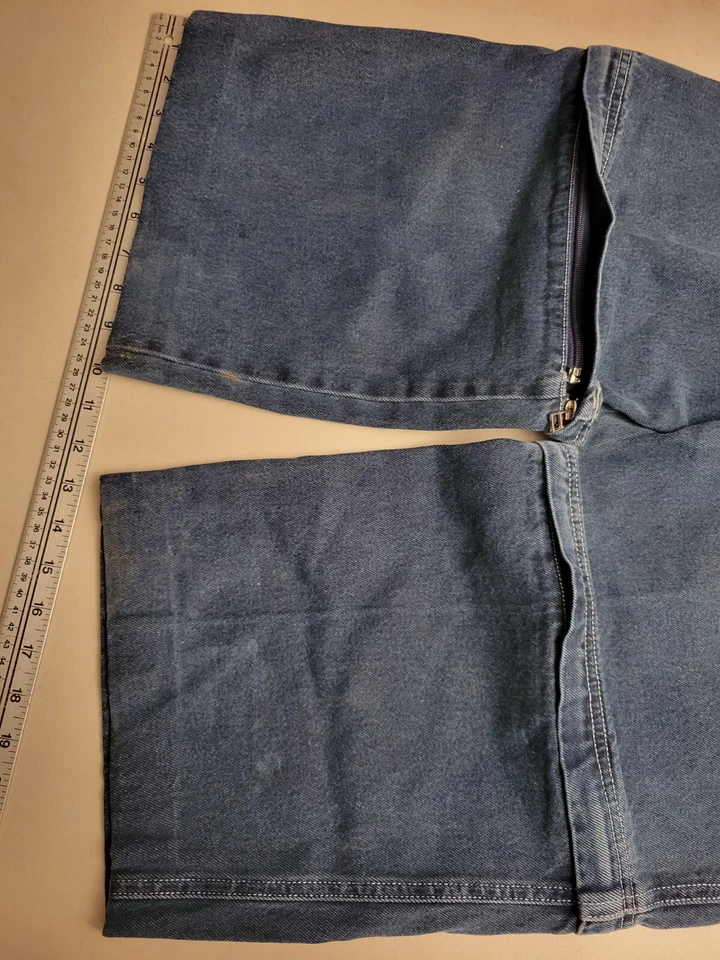 Pantalones Cortos Convertibles Vintage Glory Cargo Azul Desteñido Niños Jóvenes 18 27x24 Y2K Foto 4 de 4