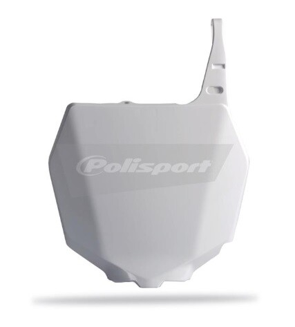 Plaque frontale moto blanche pour Suzuki RM-Z 450 de 2005 a 2007 Polisport