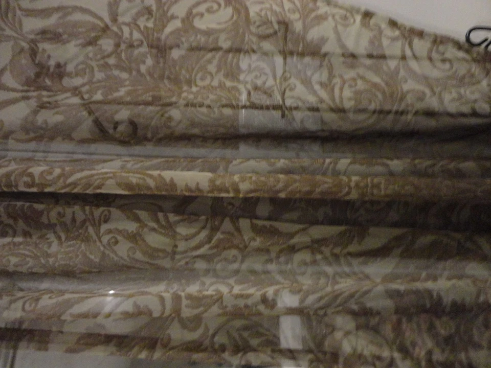 BURLINGTON LIGHT DARK BROWN 100% POLYESTER PANEL SHEER 50 X 84" - Image 4 of 4