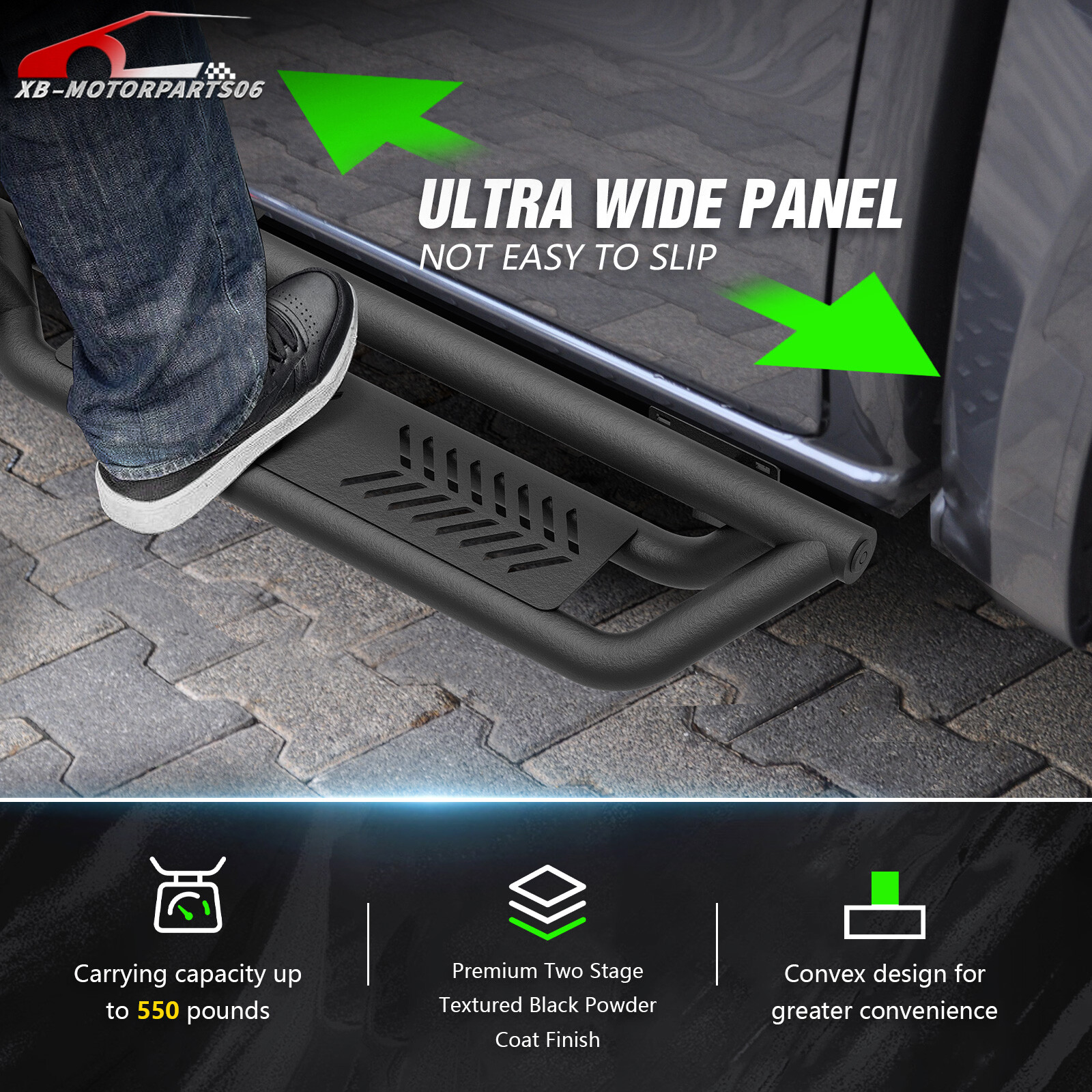 6'' Side Steps Running Boards For 18-2025 Jeep Wrangler JL JLU Unlimited 4 Doors