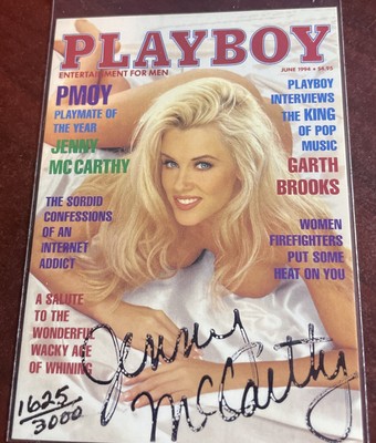 1994 Playboy # 1PY Jenny McCarthy Playmate of the Year Auto 1625/3000