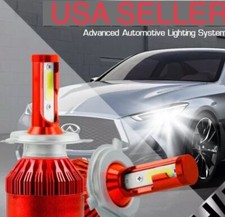 H19 Led Headlight Bulbs 6000k White Lights Upgrade Kit Replace Osram 64193dwesy