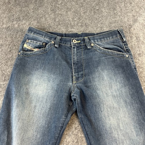 Jeans Diesel donna W30 L32 bootcut blu medio lavato sfumato vintage Y2K Proody - Foto 3 di 13