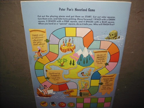 VINTAGE PETER PAN DISNEY STICKER FUN BOOK WHITMAN RARE DISNEYANA NM/M 1969 - Picture 13 of 14