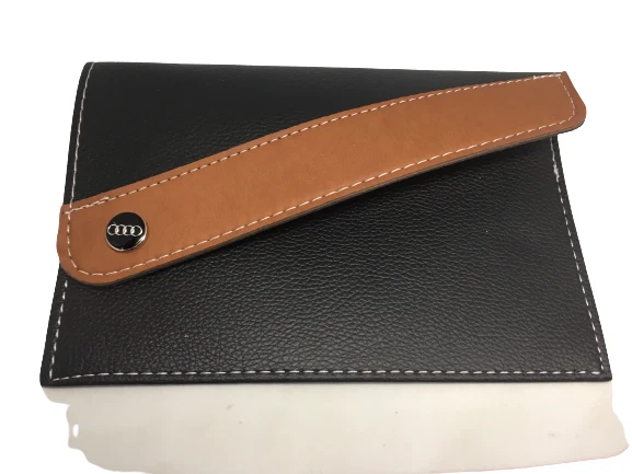 PORTA DOCUMENTI Auto Per AUDI Compatibile Portadocumenti Libretto Finta Pelle - Immagine 4 di 4