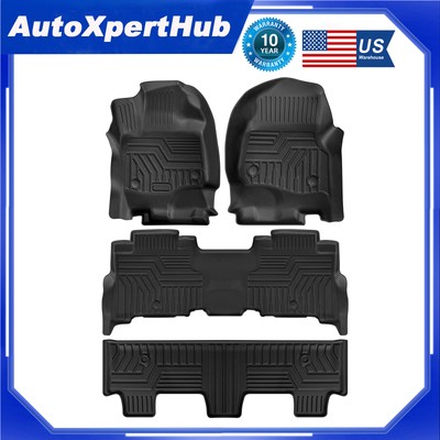 4pcs Floor Mats Liner for 18-23 Ford Expedition & Max / 18-21 Lincoln Navigator
