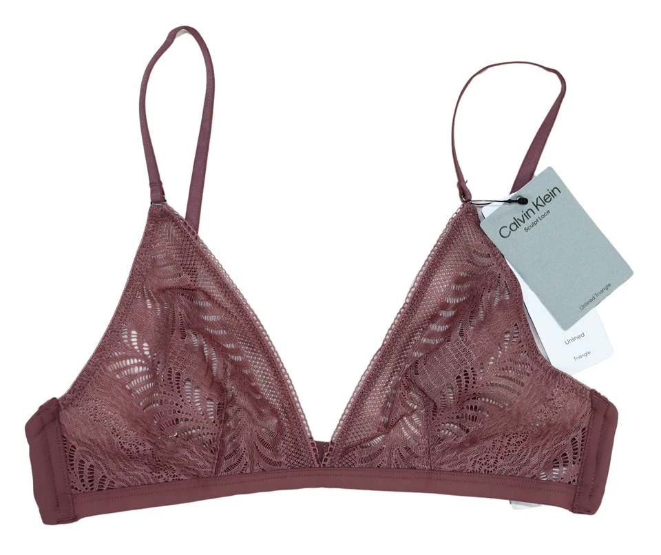Sujetador convertible triángulo sin forro de encaje esculpido Calvin Klein nuevo con etiquetas Foto 2 de 4