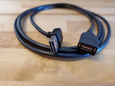 Reversible | Right Angle | USB Extension Cable | 6ft | Data Transfer & Charging