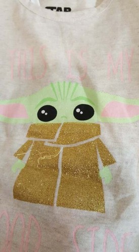 Lizenziertes Star Wars Yoda Mandalorian Mädchen Shirt Short Sets 12m, 18m, 24m, 4T, 5T - Bild 21 von 34