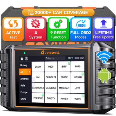 Foxwell NT716 Bi-directional OBD2 Scanner ABS SRS Engine AT Car Diagnostic Tool
