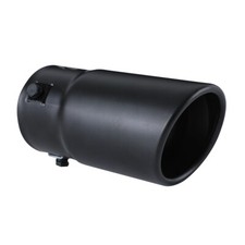 Car Exhaust Tip Muffler Pipe Black Coating Stainless Steel Fit 1.75-2.5 Inch