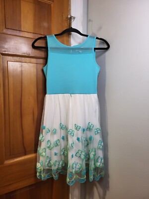 Speechless Kids Embroidered Butterflies Dress Teal Blue & White Sz 10 | eBay Speechless Kids Embroidered Butterflies Dress Teal Blue & White Sz 10 | eBay