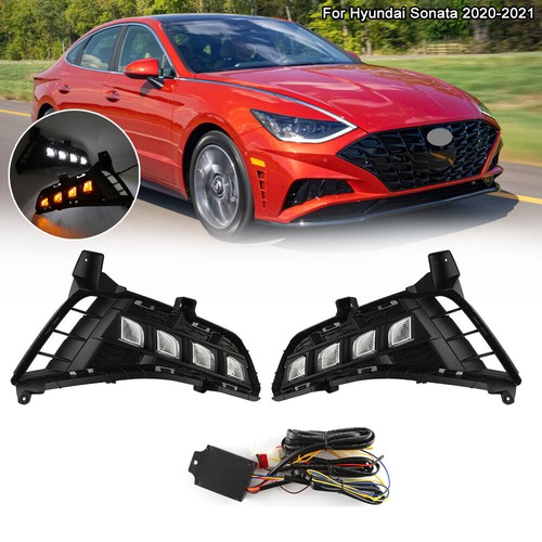 LED Daytime Running Light LED Front Bumper Fog Lamp For 2020-2021 ...