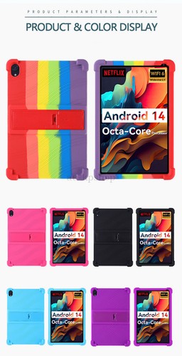 Shockproof Silicone Case with Stand for URAO C107 HiGrace C107 10.1 Inch Tablet - Picture 10 of 26