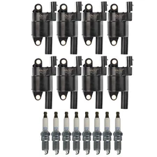 NGK 8 MOD Ignition Coil Laser Iridium Spark Plug Kit For Chevrolet GMC Saab V8