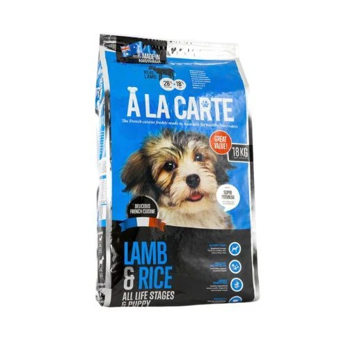 A La Carte Lamb & Rice All Life Stages Puppy dry dog food 18kg - image 2 of 4