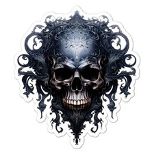 Skull Helmet Death Sticker Decal