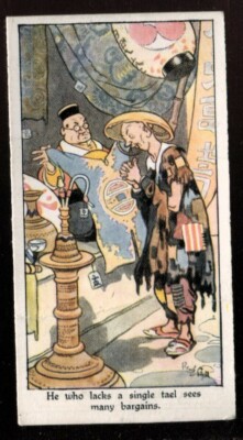 Tabakkarte, Ardath, ÖSTLICHE SPRICHWÖRTER, 1932, sieht viele Schnäppchen, #10