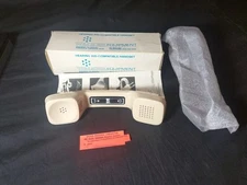 Walker Handset Hearing Aid Compatible W6 T-K-M Ivory Handset W/ Volume Control