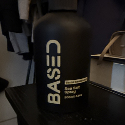 BASED Santal Sandalwood Sea Salt Hair Spray, Beach Look Texturizing, 6.8 fl oz