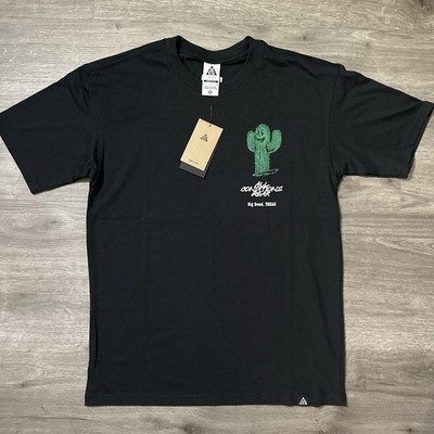 Nike ACG Big Bend Texas Cactus Graphic Tee Black Men s Sz S Crew Neck Loose