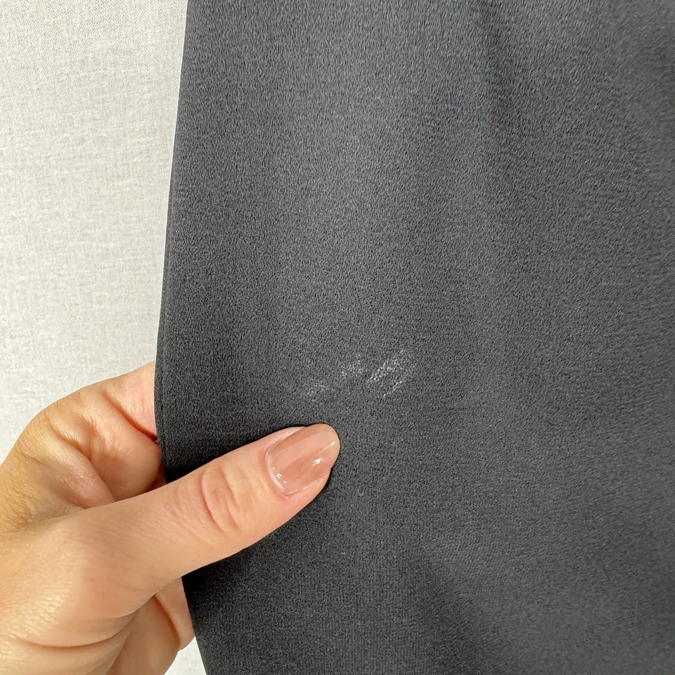 Vintage Jones New York Womens Dress 6 Black Faux Wrap Rhinestone Trim Cocktail - Image 4 of 4