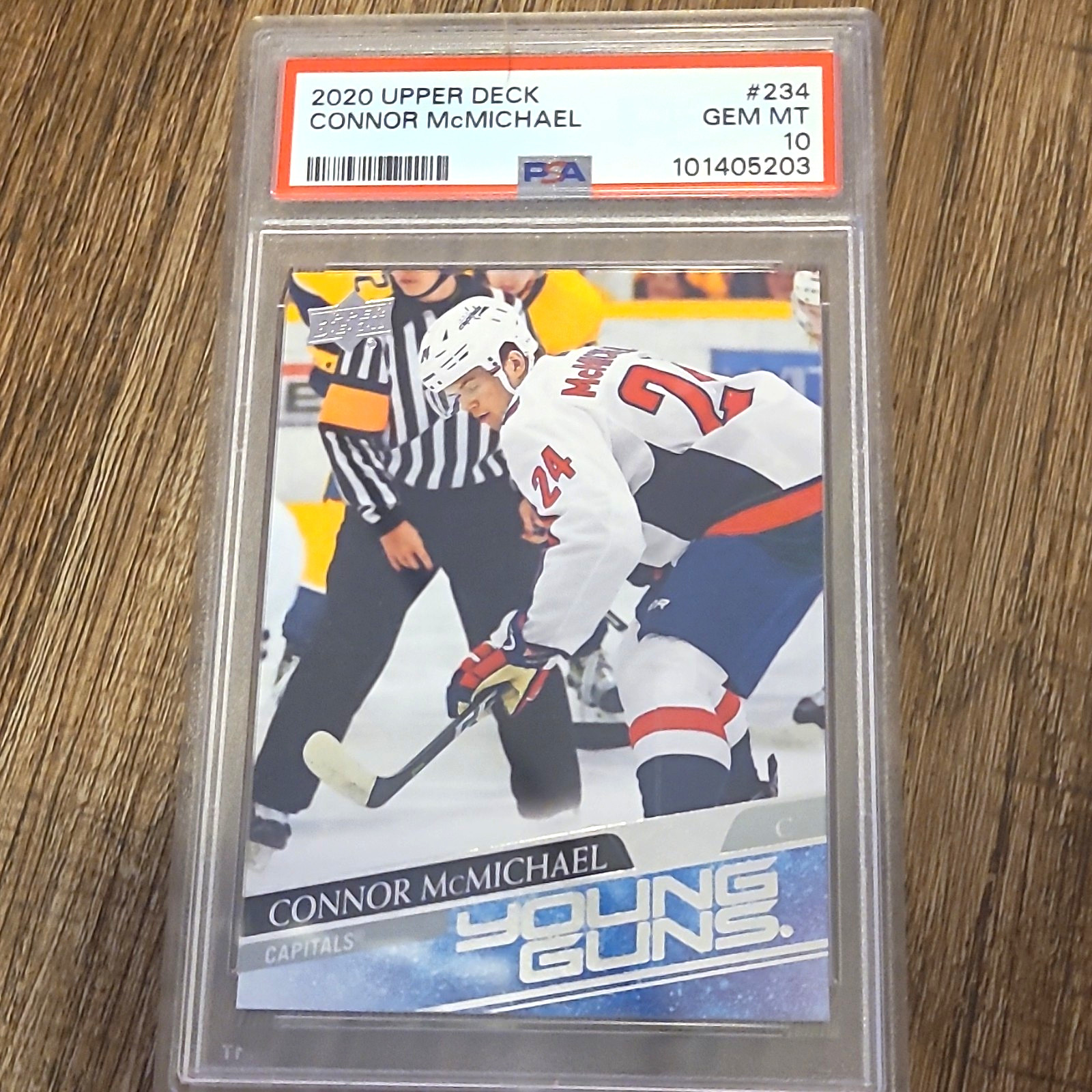 2020 Upper Deck Young Guns Connor McMichael Rookie #234 PSA 10 Capitals