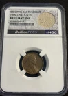 1909  Lincoln Cent NGC Brilliant UNC – Original Bag Fragment Holder