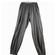 VTG Nike Pants Mens XL Black Nylon Track Jogg...