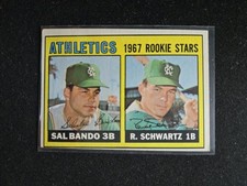1967 Topps Baseball Sal Bando RC #33 EX