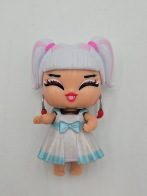 #ad LOL Surprise Doll White Hair Pigtails Blue Bow Dress Toy Figure $4.25