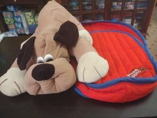 Vtg World Of Smile Dog 1986 With Pound Puppies Red Puppy Carrier Backpack Bag