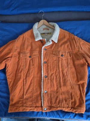 Rescue Herren-Jacke Cord-Optik Teddyfutter Größe L