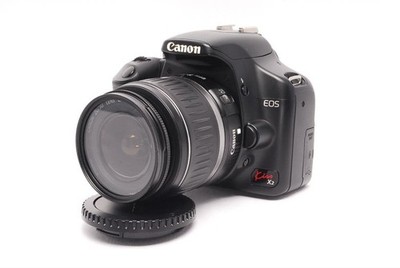 Canon EOS Kiss X2 DSLR Camera with EF-S 18-55mm Lens and Accessories