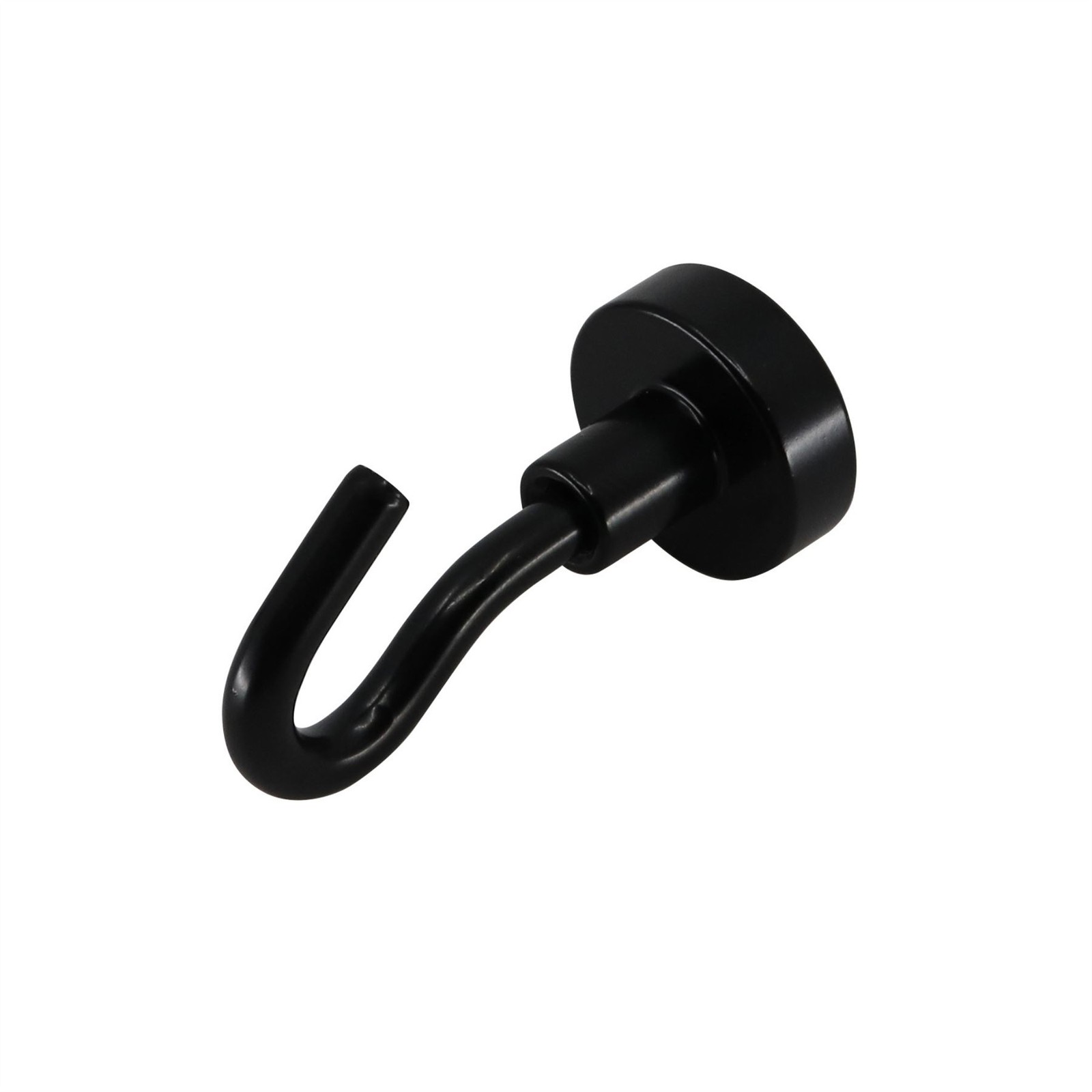 EverHang Magnetic Hooks Black 15x19mm Pack of 40 - Strong 51N Tool Storage Hooks