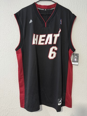 #ad LeBron James #6 Miami Heat Jersey Adidas NBA Authentic Size XL $64.99