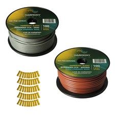 Harmony Car Primary 12 Gauge Power or Ground Wire 200 Feet 2 Rolls Brown Gray