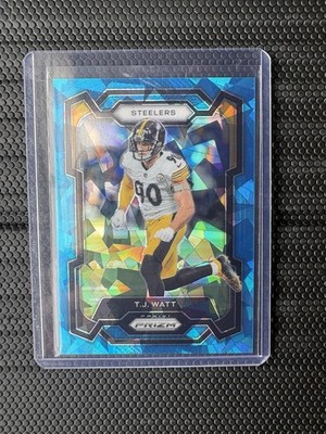 2023 Panini Prizm Blue Ice Prizm T.J. Watt #254  /99