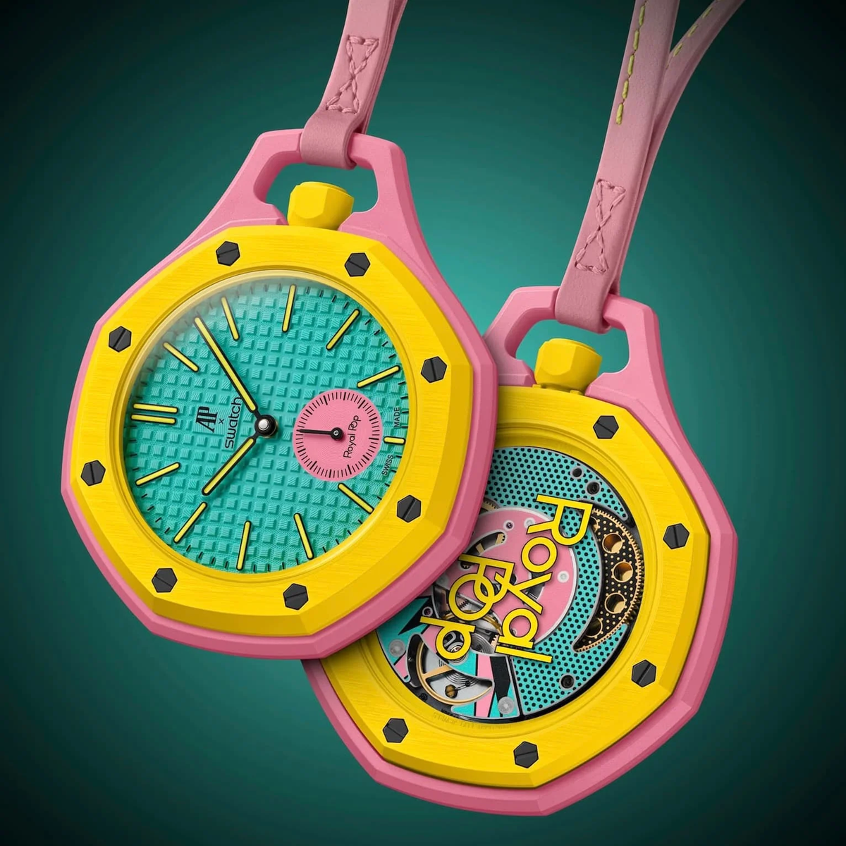 Swatch x AP Royal Pop OTG ROZ | eBay