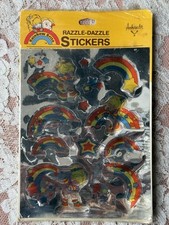 Vintage 1980  s Rainbow Brite Razzle - Dazzle Stickers