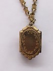 Antique Art Deco Picture Locket Pendant Necklace 1890s Early 1900s GF — photo 4
